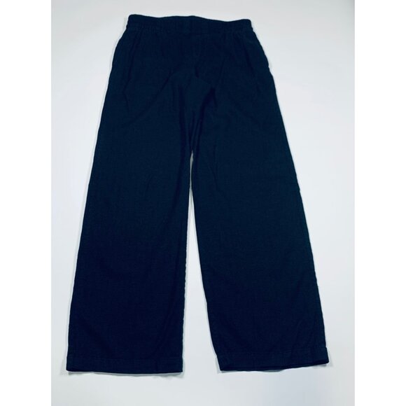 Old Navy Black Linen Blend Wide Leg Lounge Pant XS - Picture 1 of 7